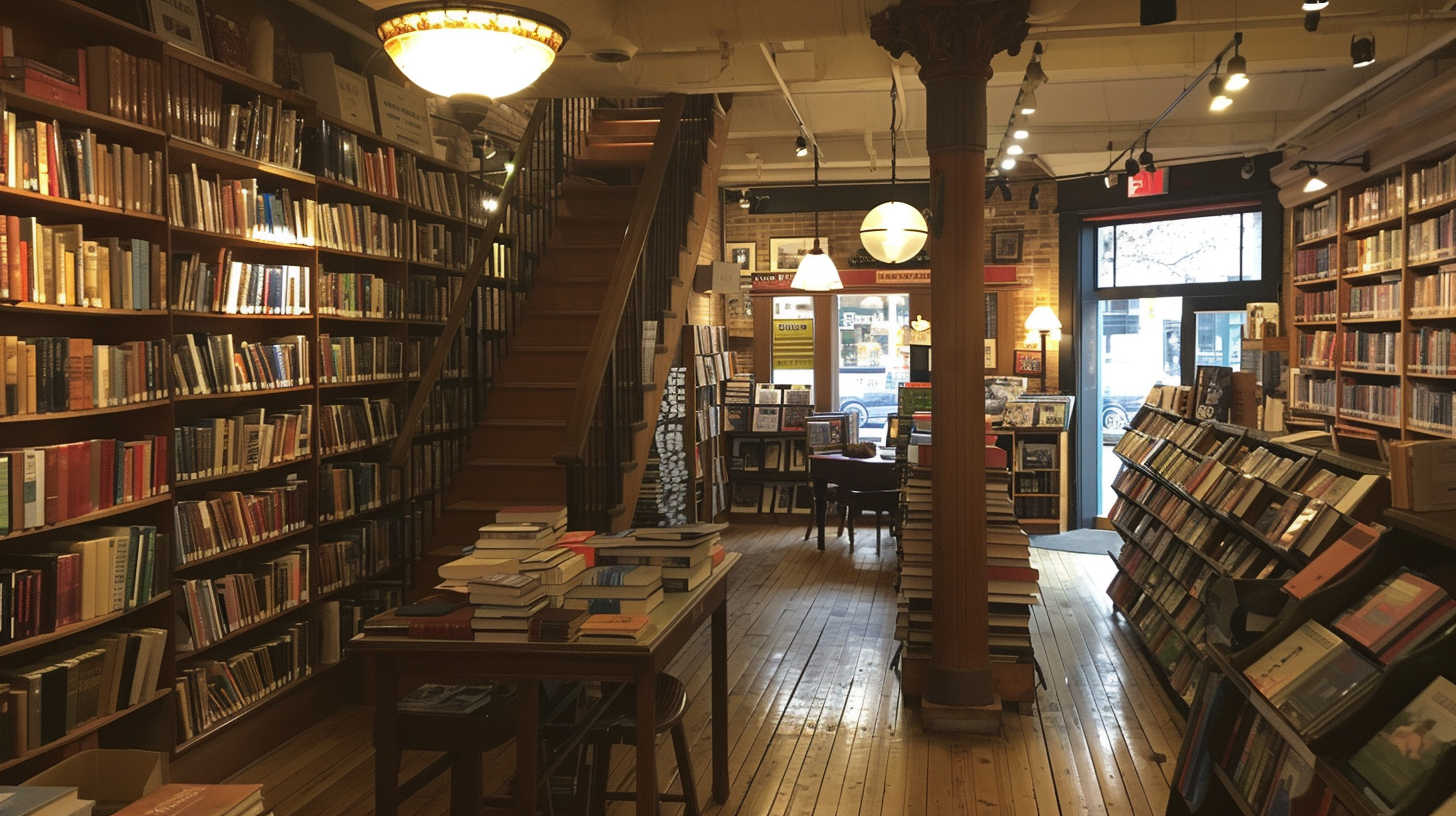A Cozy Historic Bookstore With Floor To Ceiling