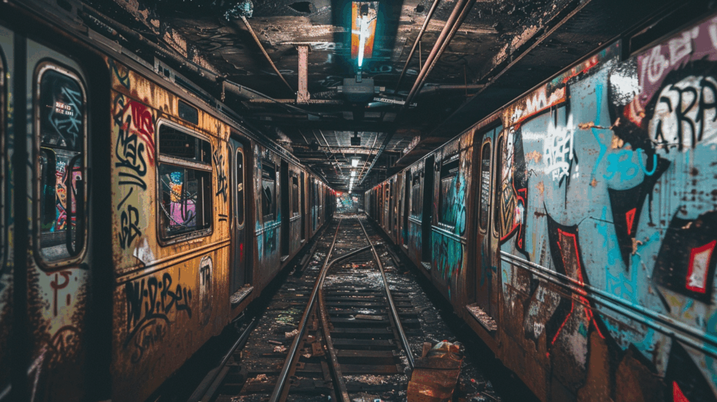 Urban Exploration: Forgotten Underground Tunnels and Hidden Spaces A Dark Abandoned Subway Tunnel Beneath A Major City 1024x574
