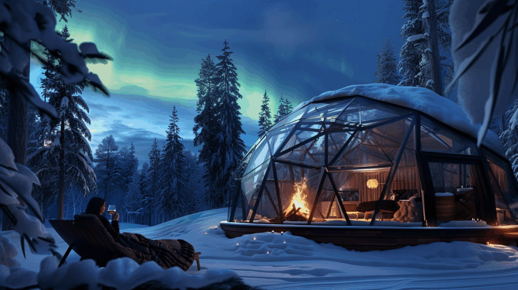 A Luxurious Glass Domed Airbnb In The Middle 1024x574