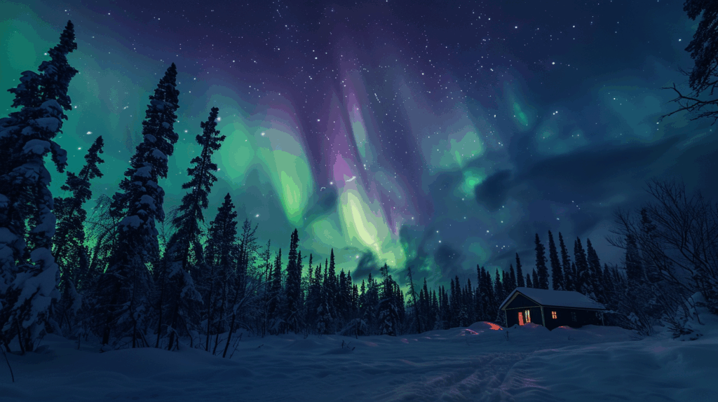 A Stunning Night Shot Of The Northern Lights Illum 1024x574